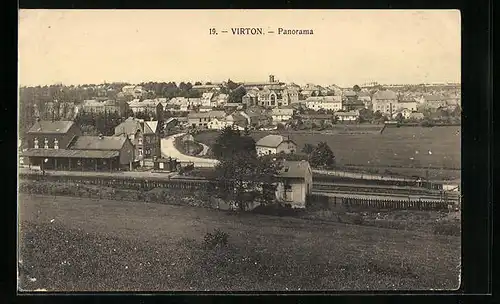 AK Virton, Panoramaansicht der Stadt