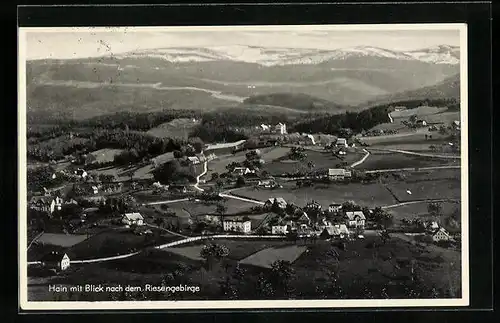 AK Hain, Panoramablick vom Berg