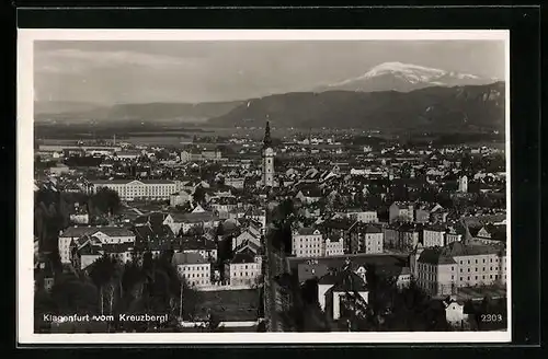 AK Klagenfurt, Totale vom Kreuzbergl gesehen