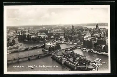 AK Stockholm, Utsikt fran Stadshuset torn