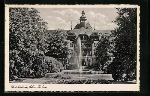 AK Bad Altheide, Wasserspiel vor dem Kurhaus