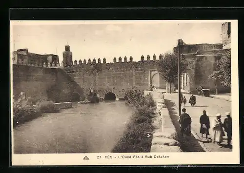 AK Fès, l'Oued Fès à Bab-Dekaken