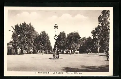 AK Marrakech, Le Guéliz, Place de l'Horloge