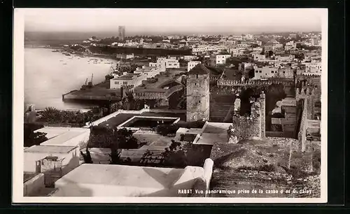 AK Rabat, Vue panoramique prise de la casba d'es Oudaias