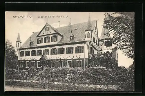 AK Erbach i. O., vor dem Jagdschloss Eulbach