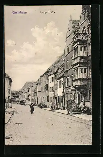 AK Ensisheim, Blick in die Hauptstrasse