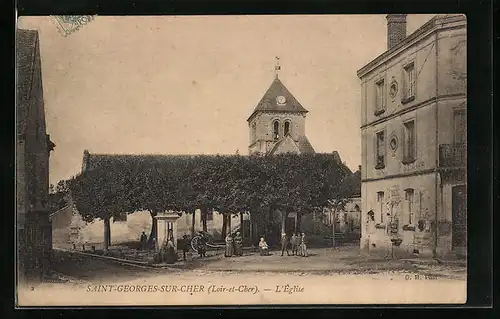 AK Saint-Georges-sur-Cher, l'Église