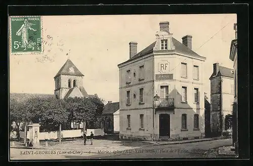 AK Saint-Georges, Mairie, place de l'église