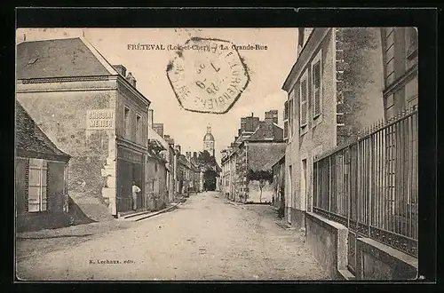 AK Fréteval, la Grande-Rue