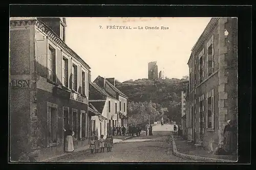 AK Fréteval, la Grande Rue