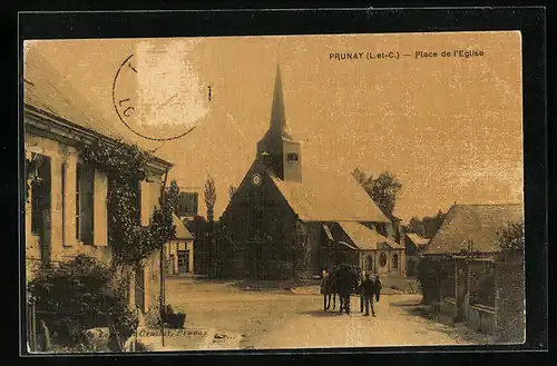 AK Prunay, Place de l'Eglise