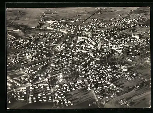 AK Frauenfeld, Fliegeraufnahme, Ballonpost 1959