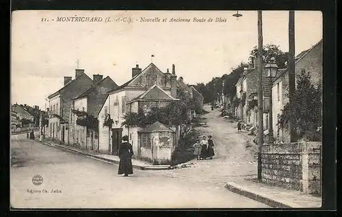 AK Montrichard, Nouvelle et Ancienne Route de Blois