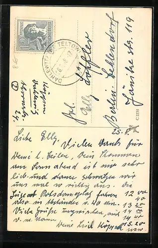 AK Schauspielerin Marina Ried im Kostüm einer Filmrolle, Autograph