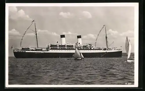 AK Zweischrauben-Motorschiff M. S. Monte Olivia, Passagierschiff