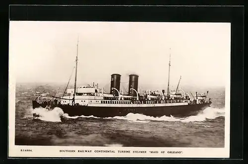 AK Southern Railway Continental Turbine Steamer Maid of Orleans, Passagierschiff