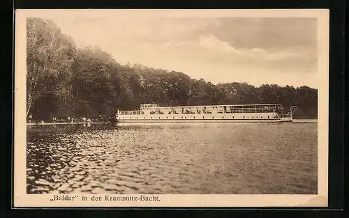 AK Bodensee, Schiff Baldur in der Krampnitz-Bucht