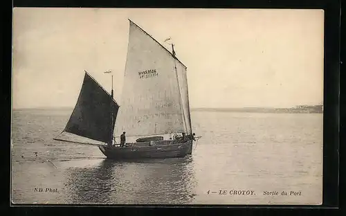 AK Le Crotoy, Sortie du Port