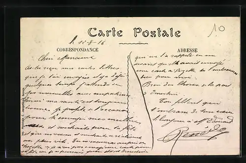 AK Ailly-sur-Noye, Strasse in den Ort