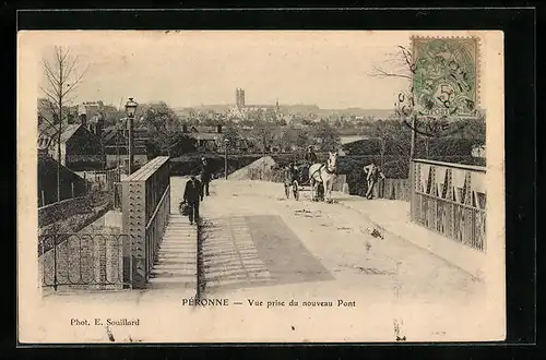 AK Pèronne, Vue prise du nouveau Pont