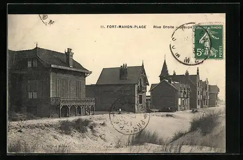 AK Fort-Mahon-Plage, Rive Droite - Groupe de Chalets