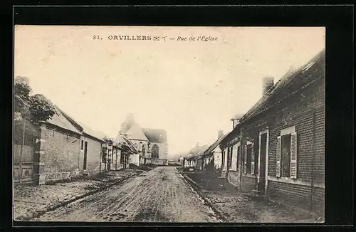 AK Orvillers, Rue de l_Èglise