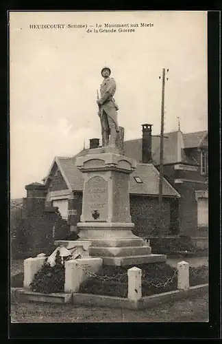 AK Heudicourt, Le Monument aux Morts de la Grande Guerre