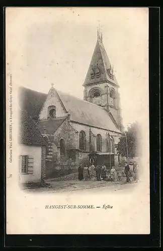 AK Hangest-sur-Somme, L`Èglise