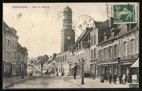 AK Doullens, Rue du Bourg