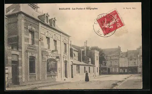 AK Doullens, Les Postes et Tèlègraphes