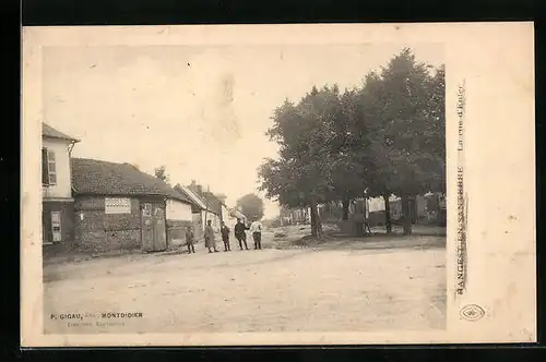 AK Hangest-en-Santerre, La rue d`Enfer