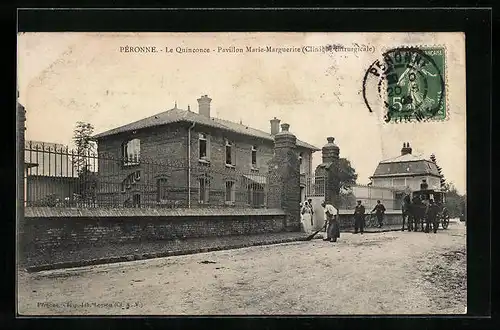 AK Pèronne, Le Quinconce - Pavillon Marie-Marguerite