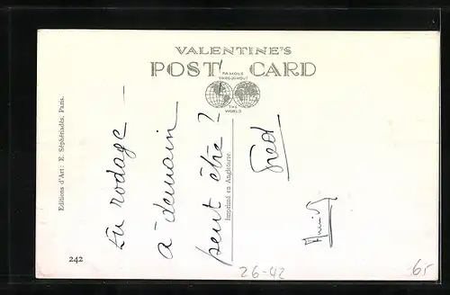 Künstler-AK Mabel Lucie Attwell: Junge fährt mit seinem Auto an einem Verkehrsschild vorbei