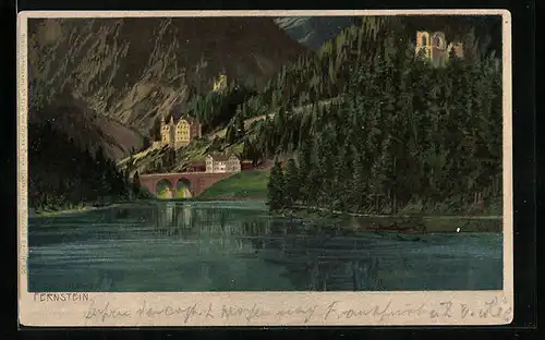 Künstler-AK Zeno Diemer: Fernstein, Burg Fernstein