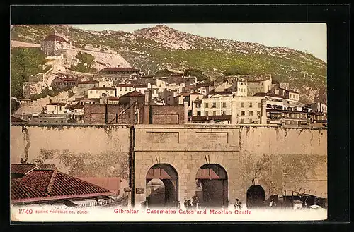 AK Gibraltar, Casemates Gates and Moorish Castle