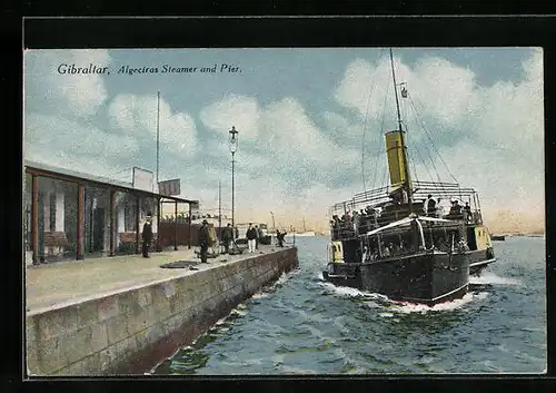 AK Gibraltar, Algeciras Steamer and Pier