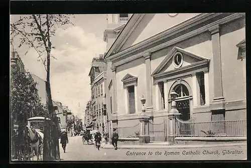 AK Gibraltar, Entrance to the Roman Catholic Church