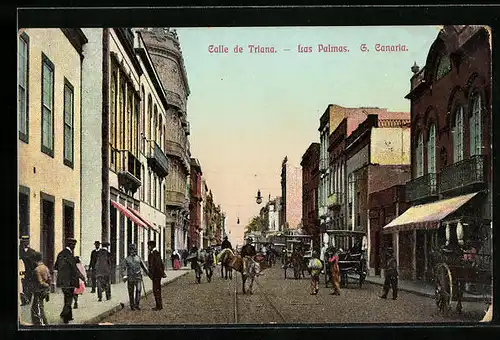 AK Las Palmas / Gran Canaria, Calle de Triana
