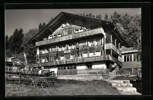 AK Beatenberg, Chalet Talblick, Waldegg