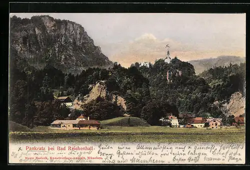 AK Pankratz / Bad Reichenhall, Ortsansicht aus der Ferne