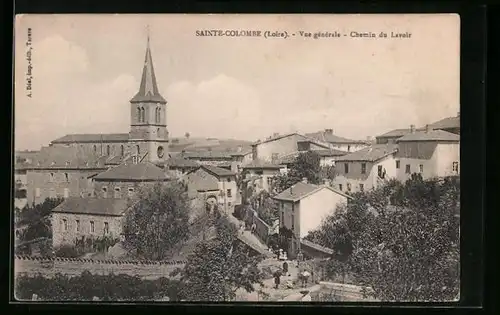 AK Sainte-Colombe, Vue générale, Chemin du Lavoir