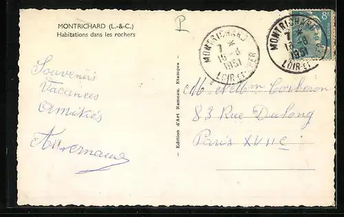 AK Montrichard, Habitations dans les rochers