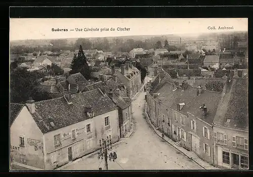 AK Suèvres, Vue générale prise du Clocher