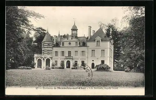 AK Mennetou-sur-Cher, Les Berthets, facade Nord