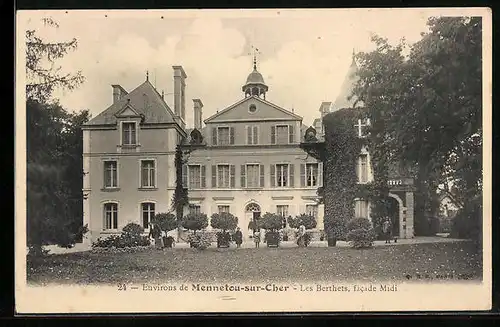 AK Mennetou-sur-Cher, Les Berthets, facade Midi