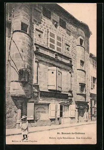 AK St-Bonnet-le-Chateau, Maison style Renaissance, Rue Chevalière