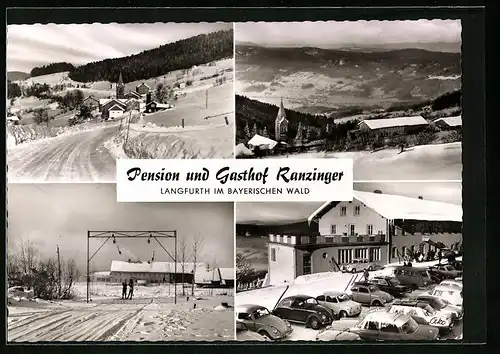 AK Langfurth /Bayr. Wald, Gasthof Ranzinger im Winter