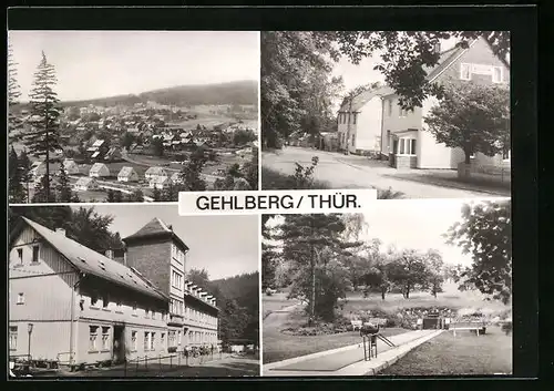 AK Gehlberg /Thür., Betriebsferienheim Ernst Thälmann des RAW Halle (Saale), Gaststätte und Cafe