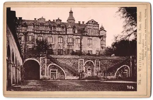 Fotografie Ernst Roepke, Wiesbaden, Ansicht Weilburg a. d. Lahn, nördliche Teil des Herzogl. Nass. Schloss