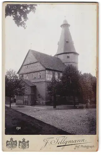 Fotografie F. Tellgmann, Eschwege, Ansicht Grossalmerode, Blick auf die Stadtkirche Grossalmerode